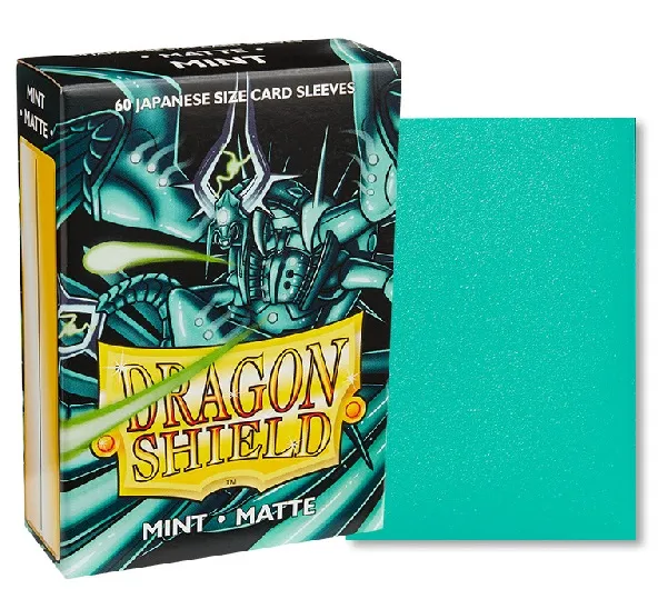 DRAGON SHIELD JAPANESE MATTE SLEEVES - MINT (60 SLEEVES)